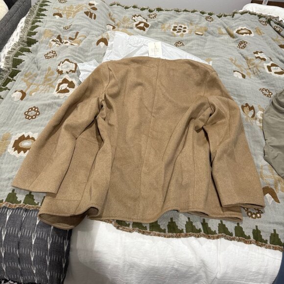 Everlane The October Coat (Dark Heathered Camel) - Large - Picture 6 of 7